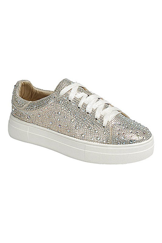DOLCE-66-RHINESTONE SNEAKERS