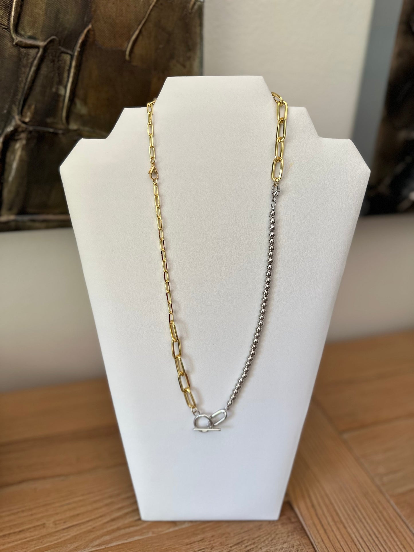 Mixed Toggle Necklace