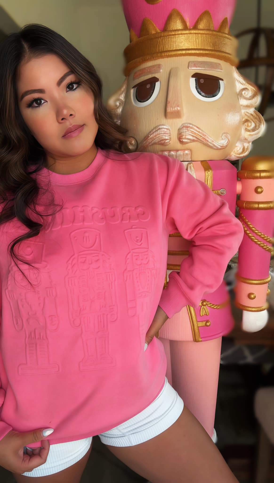 Evelyn 3D Embossed Sweater - Crushing It!