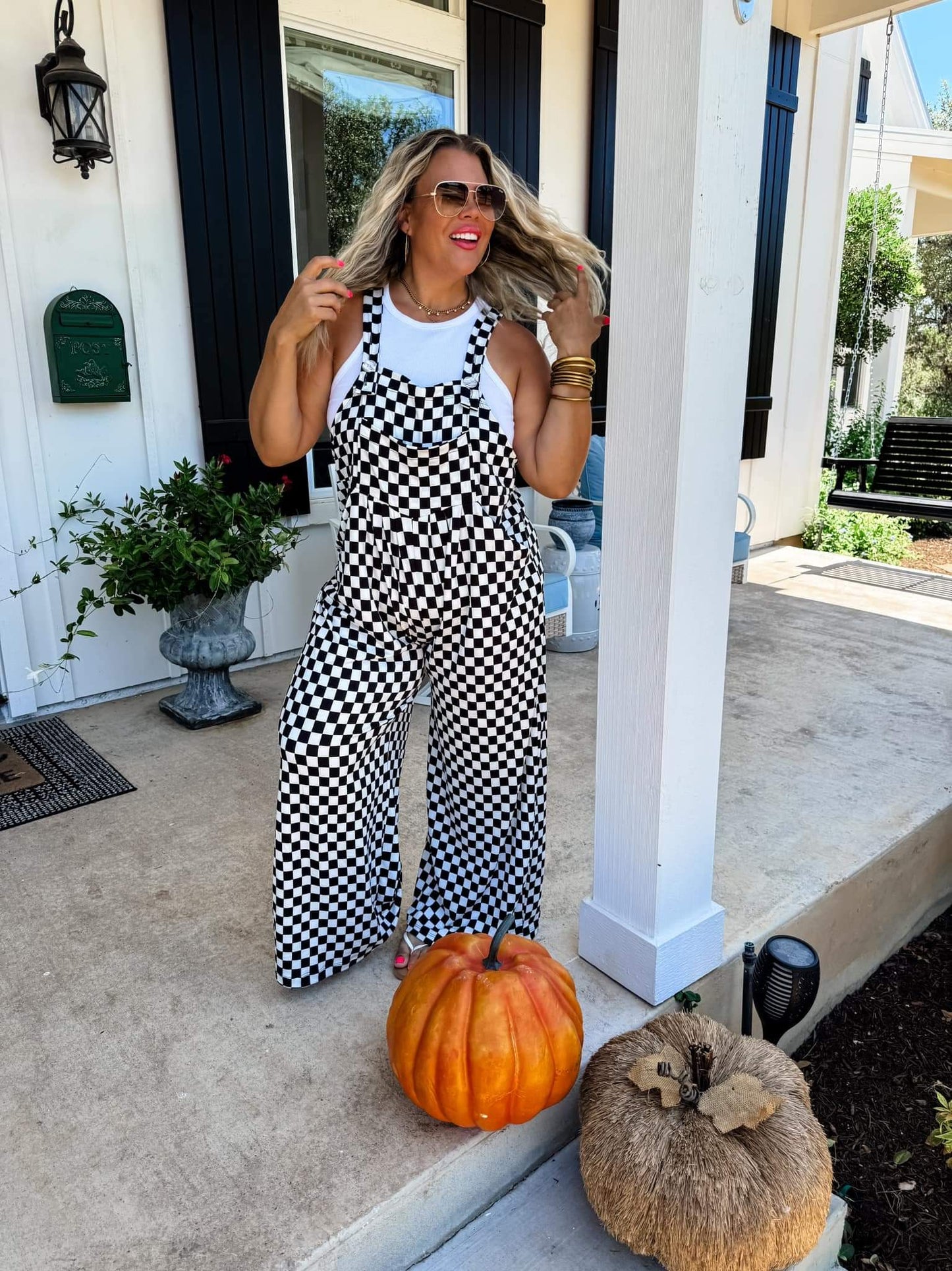 Checker Karli BOHO OVERALLS π€π€π€π€