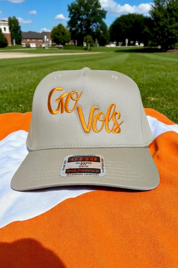 SC - Go Vols Tan Canvas Embroidered Hat