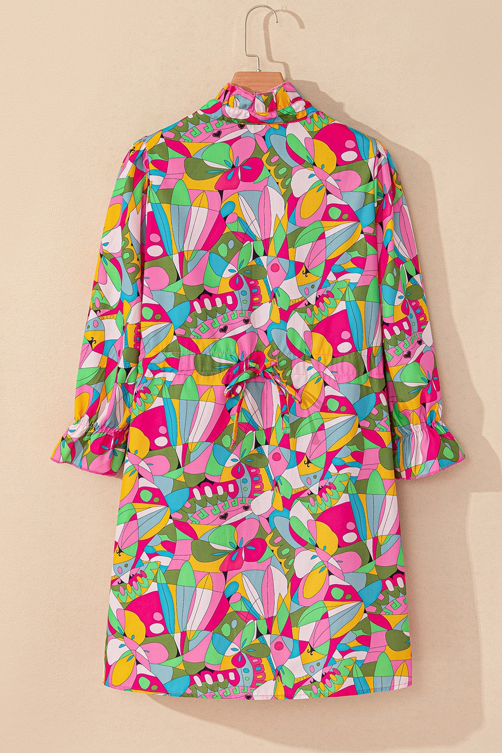 Abstract Button Up Dress RTS
