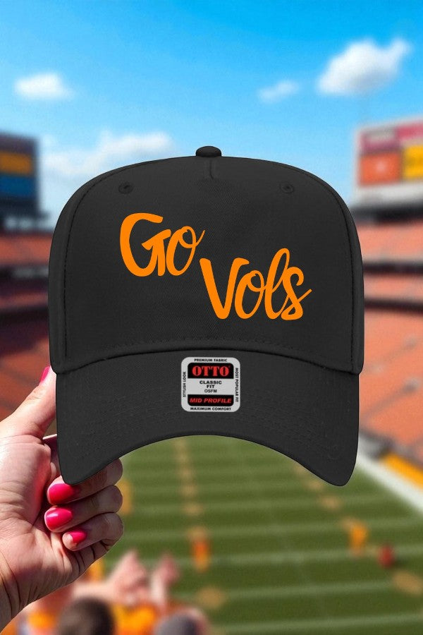 SC - ETA 8/15 - Go Vols Black Embroidered Trucker Hat