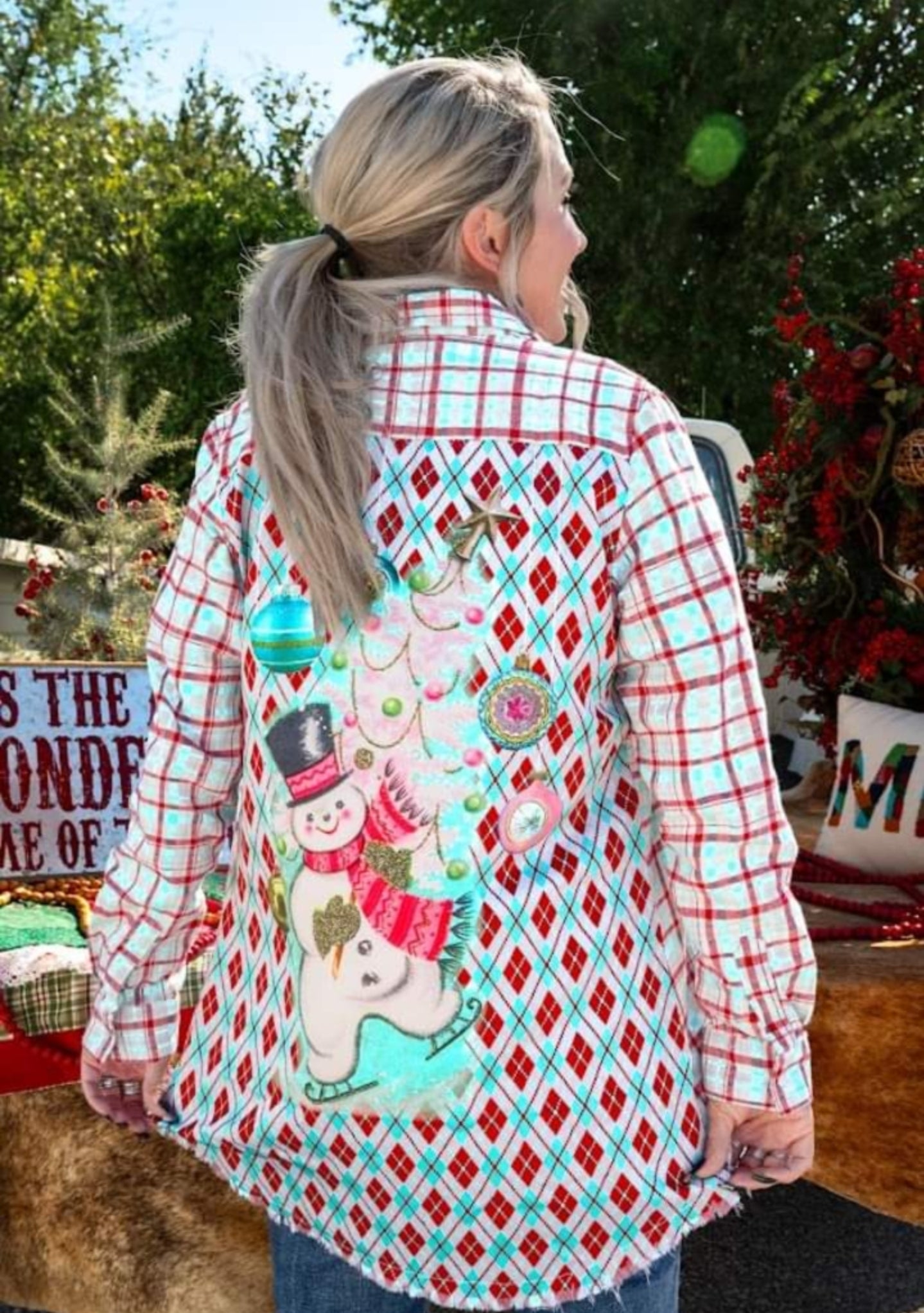 Snow Man ☃️ Silk Back Flannel