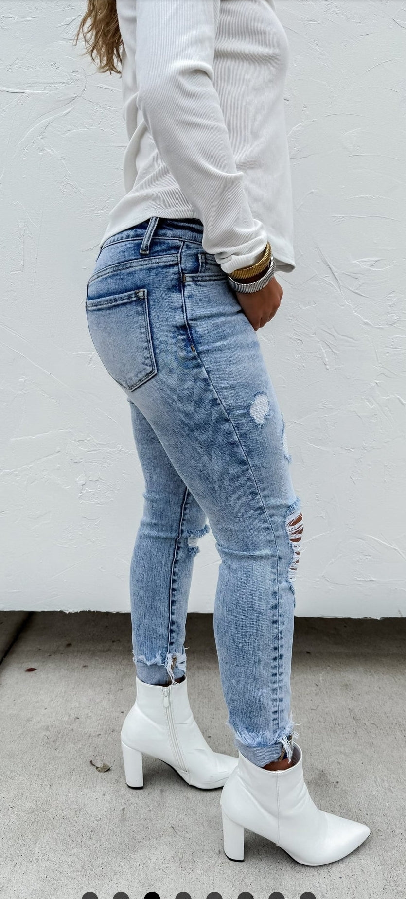 Billie Light Wash Skinnies Denim by Blakeley