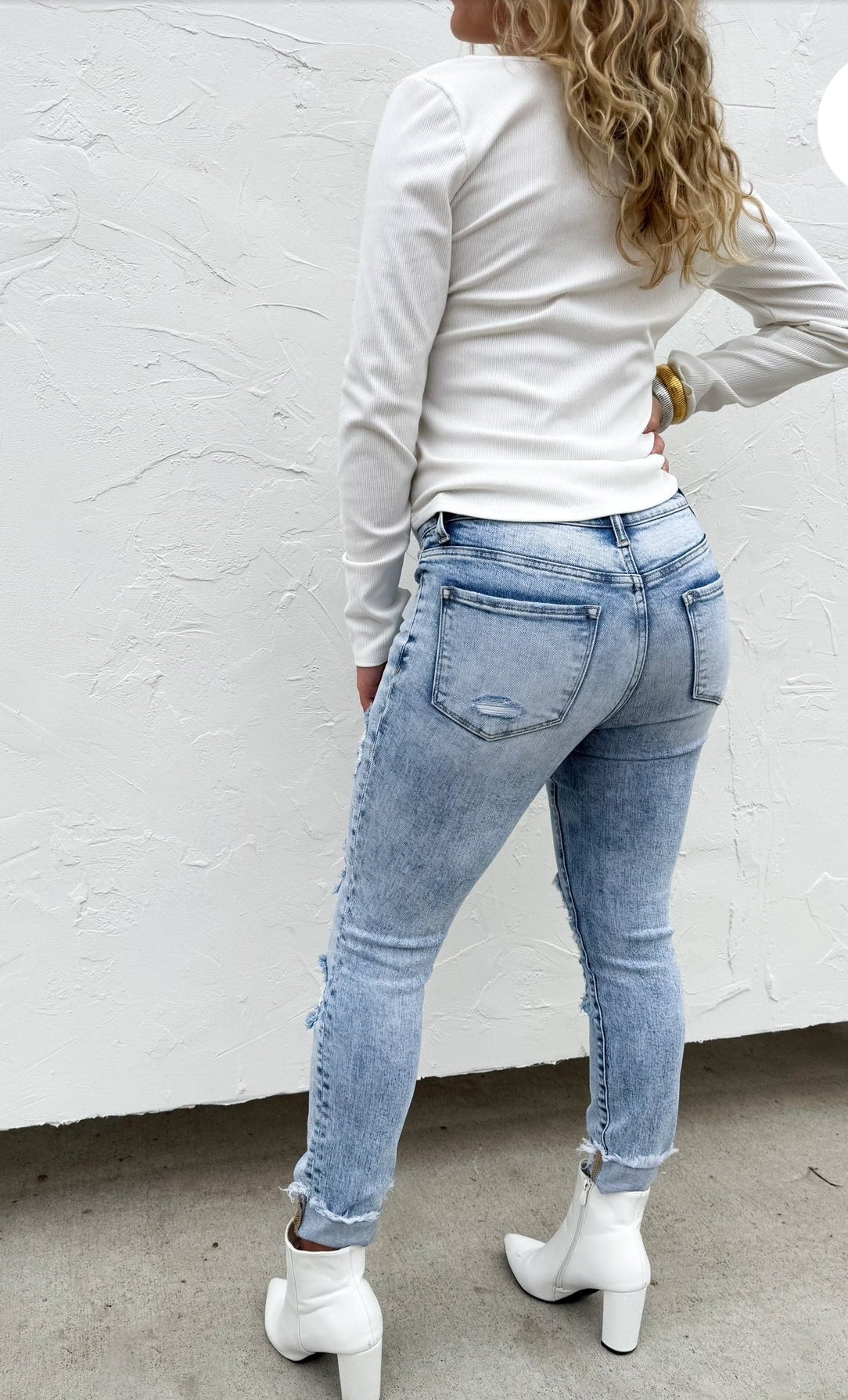 Billie Light Wash Skinnies Denim by Blakeley