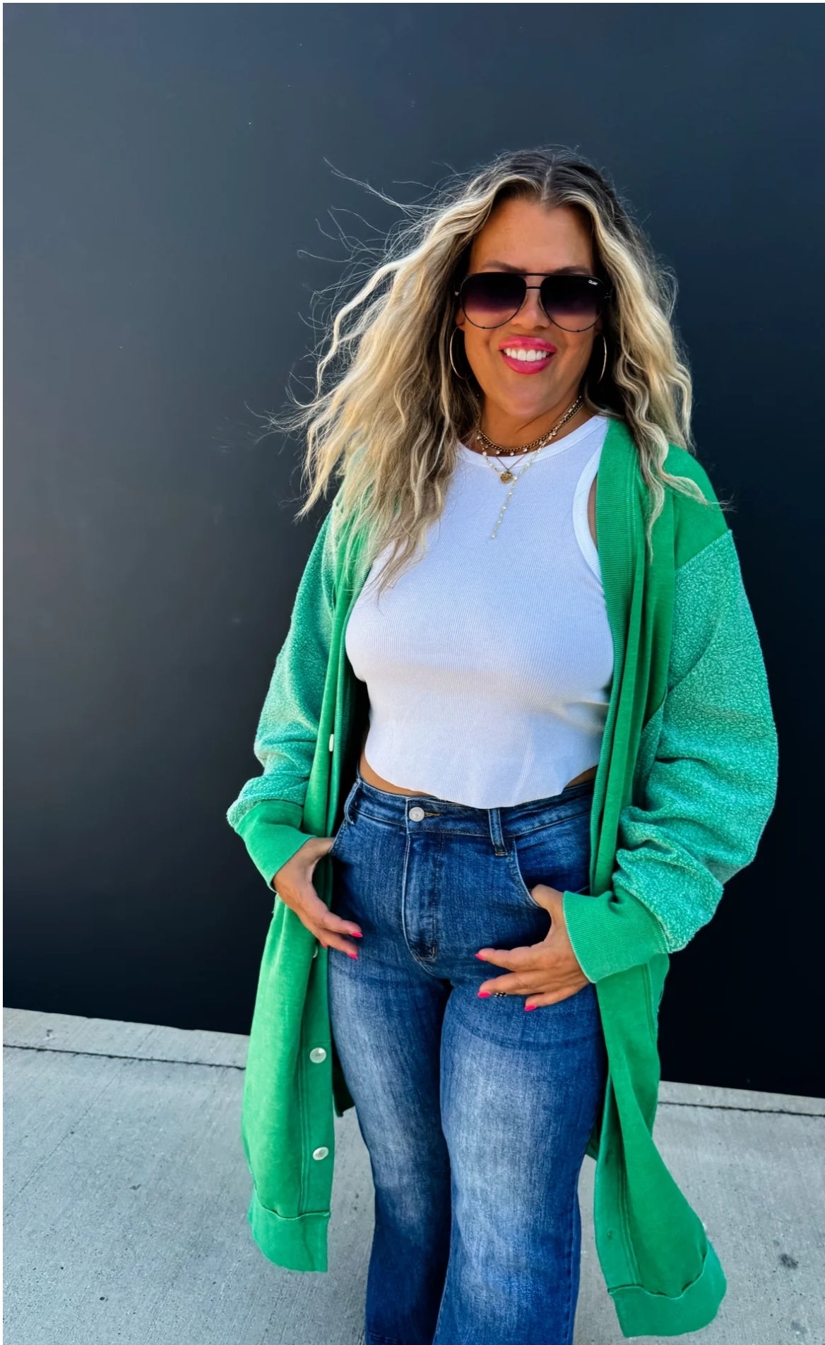 DESI SWEATSHIRT CARDIGAN