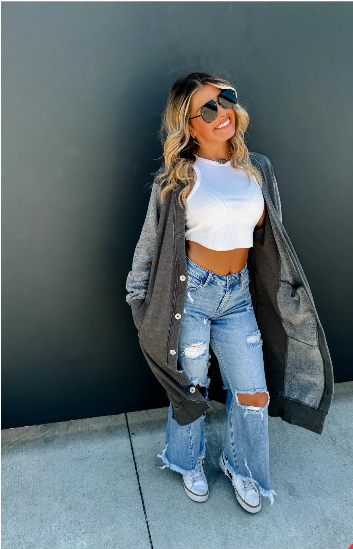DESI SWEATSHIRT CARDIGAN
