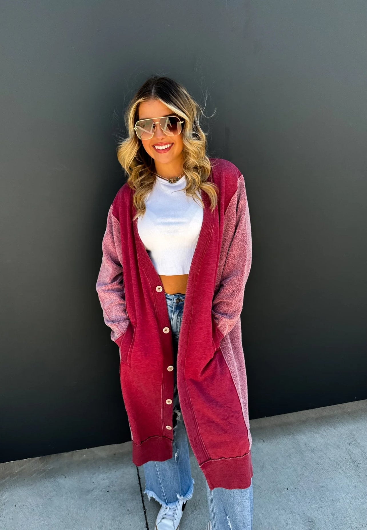 DESI SWEATSHIRT CARDIGAN