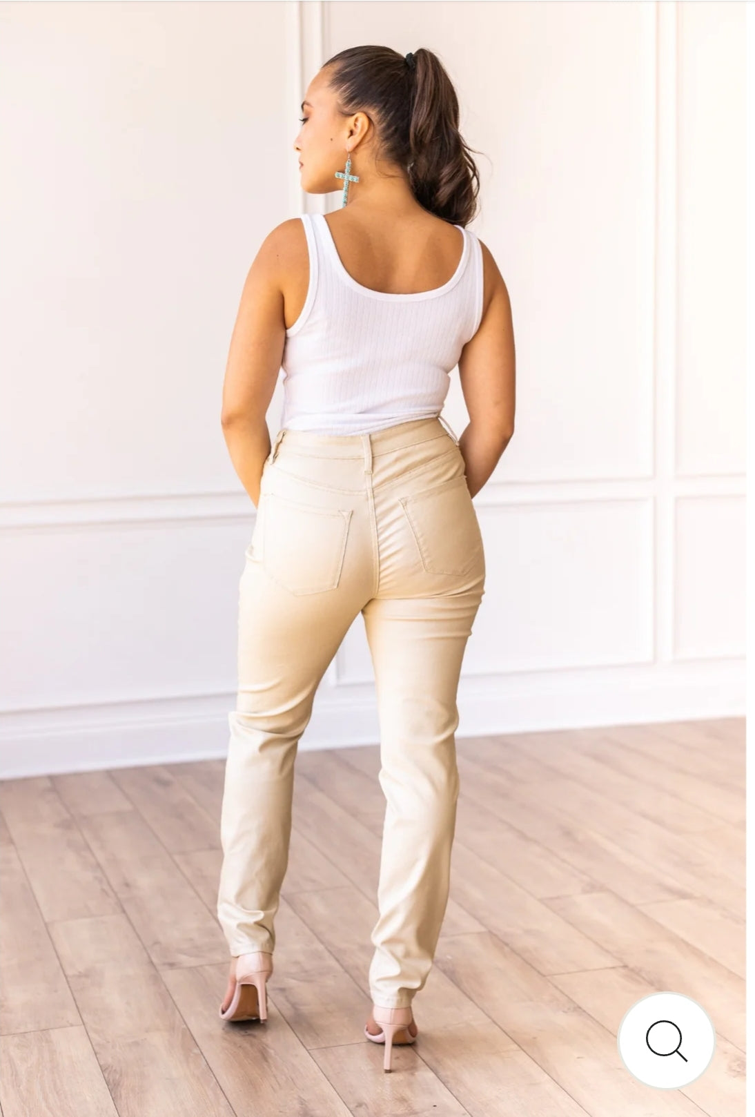 The Giovanna's Metallic Gold Skinny Jeans