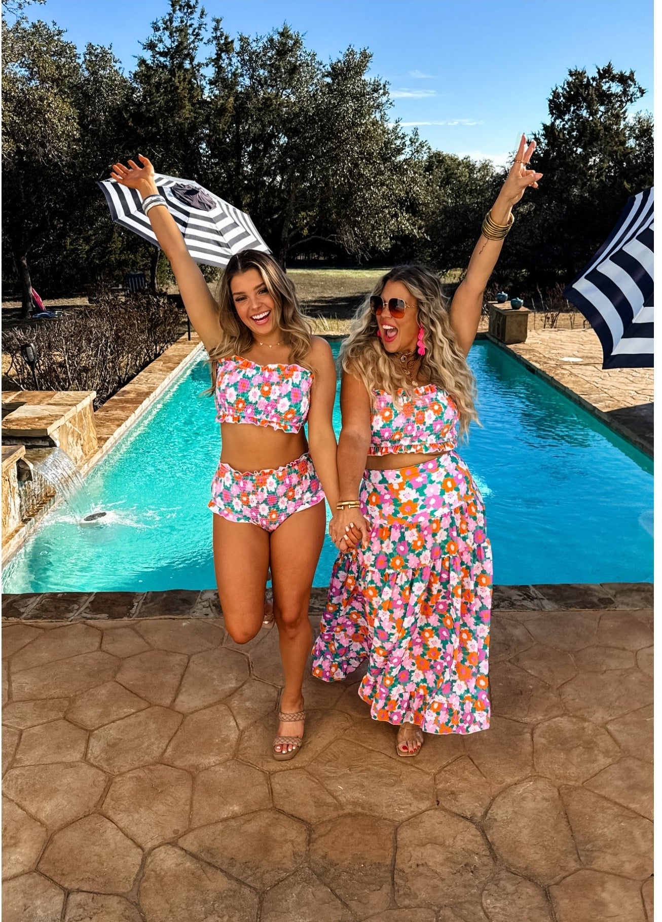 2nd Cut- AMALFI BLOOMS SWIM SET