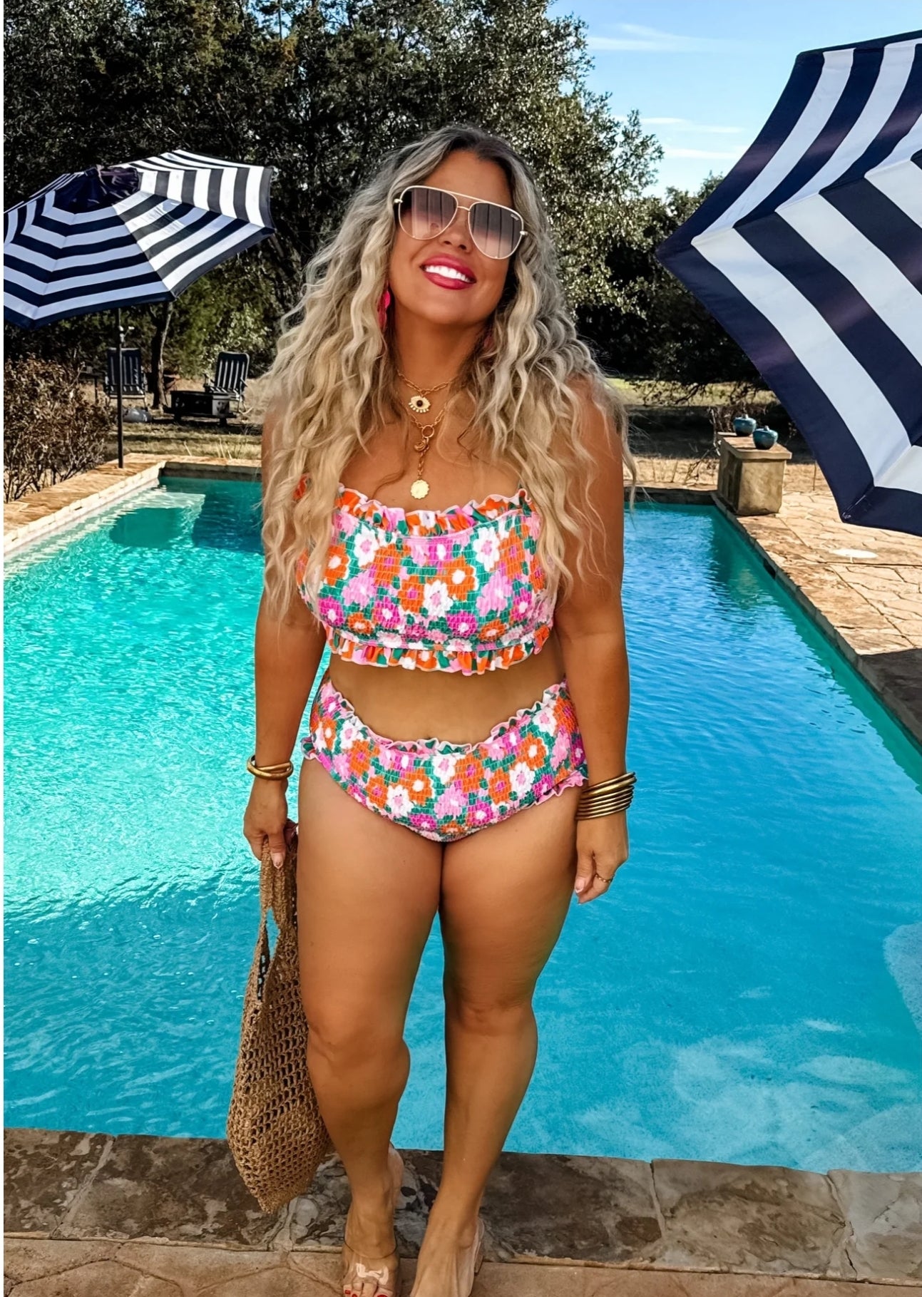 2nd Cut- AMALFI BLOOMS SWIM SET