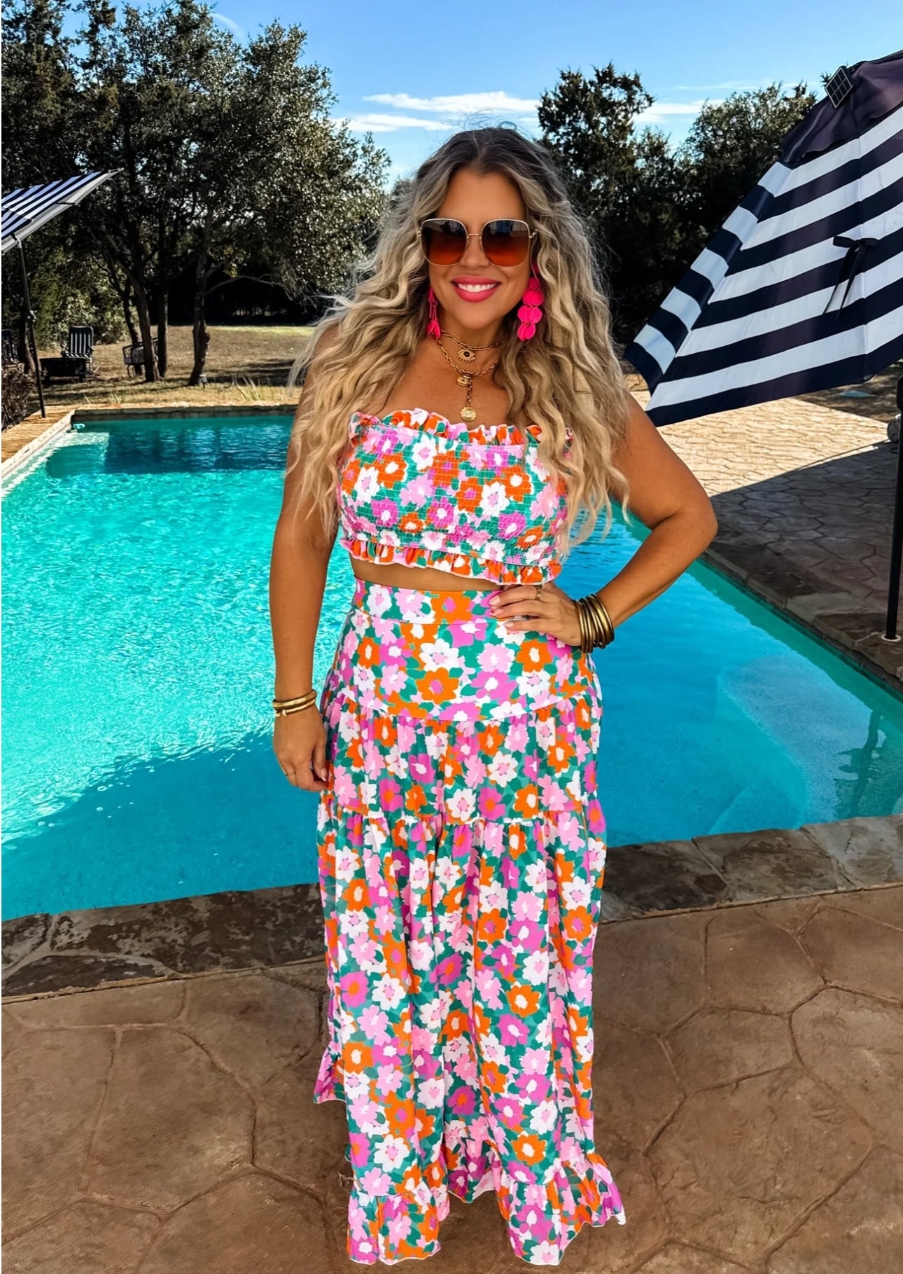 2nd Cut- AMALFI BLOOMS SWIM SET