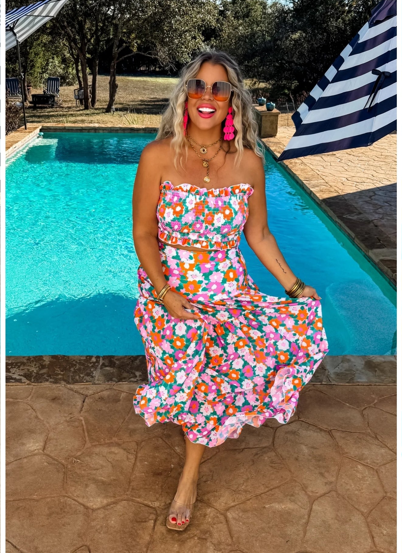 2nd Cut- AMALFI BLOOMS SWIM SET