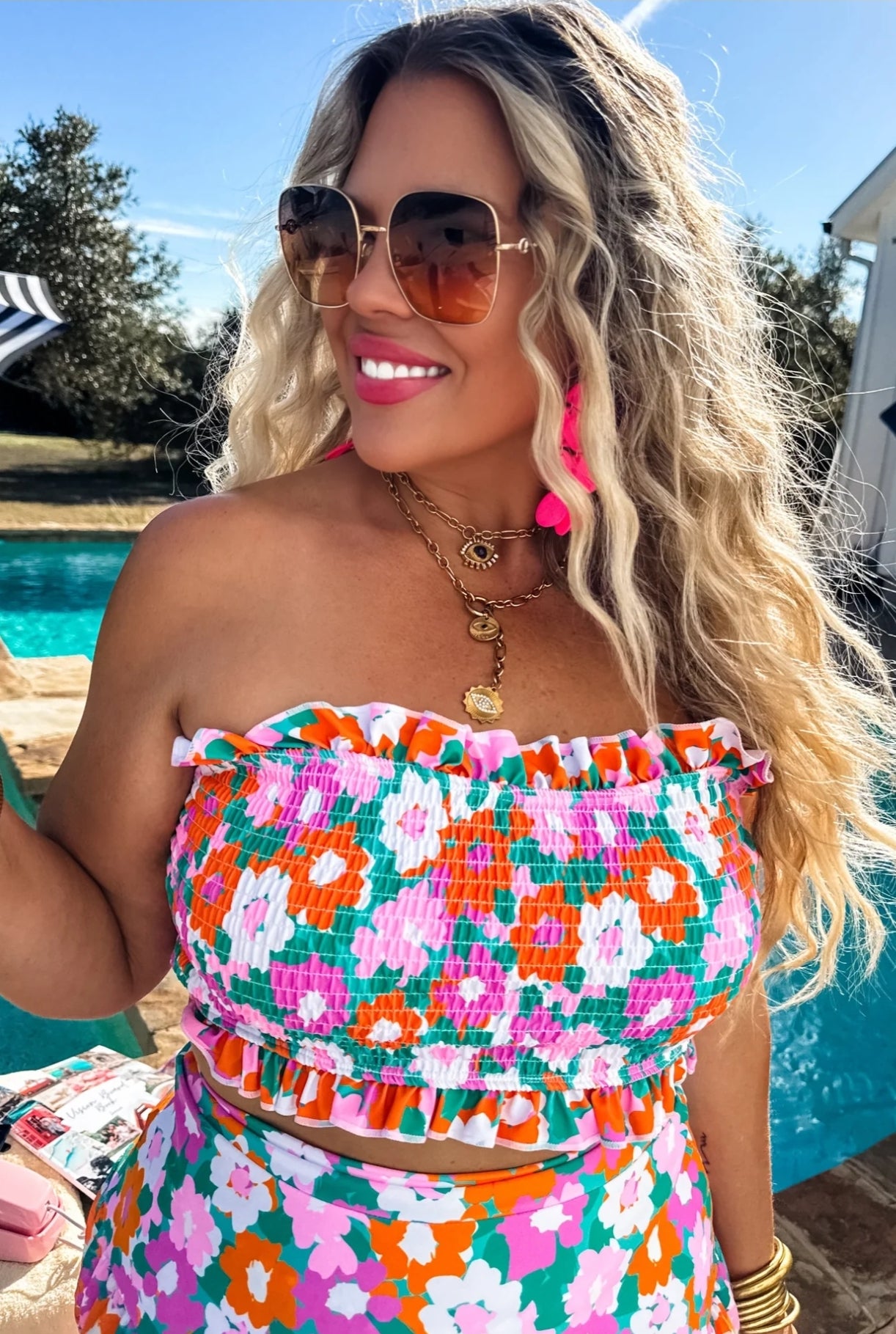 2nd Cut- AMALFI BLOOMS SWIM SET