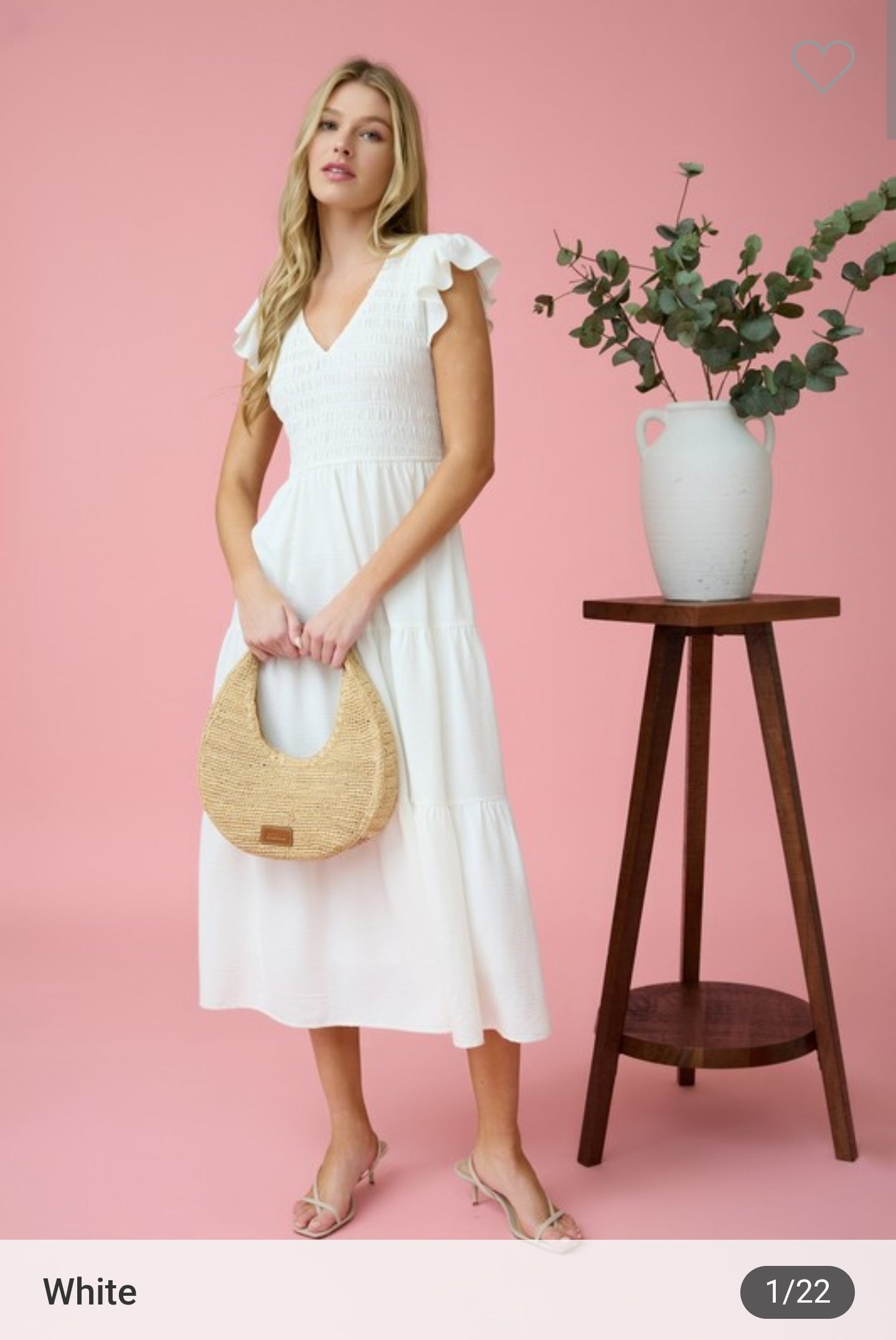 Flutter Sleeve Maxi Dress