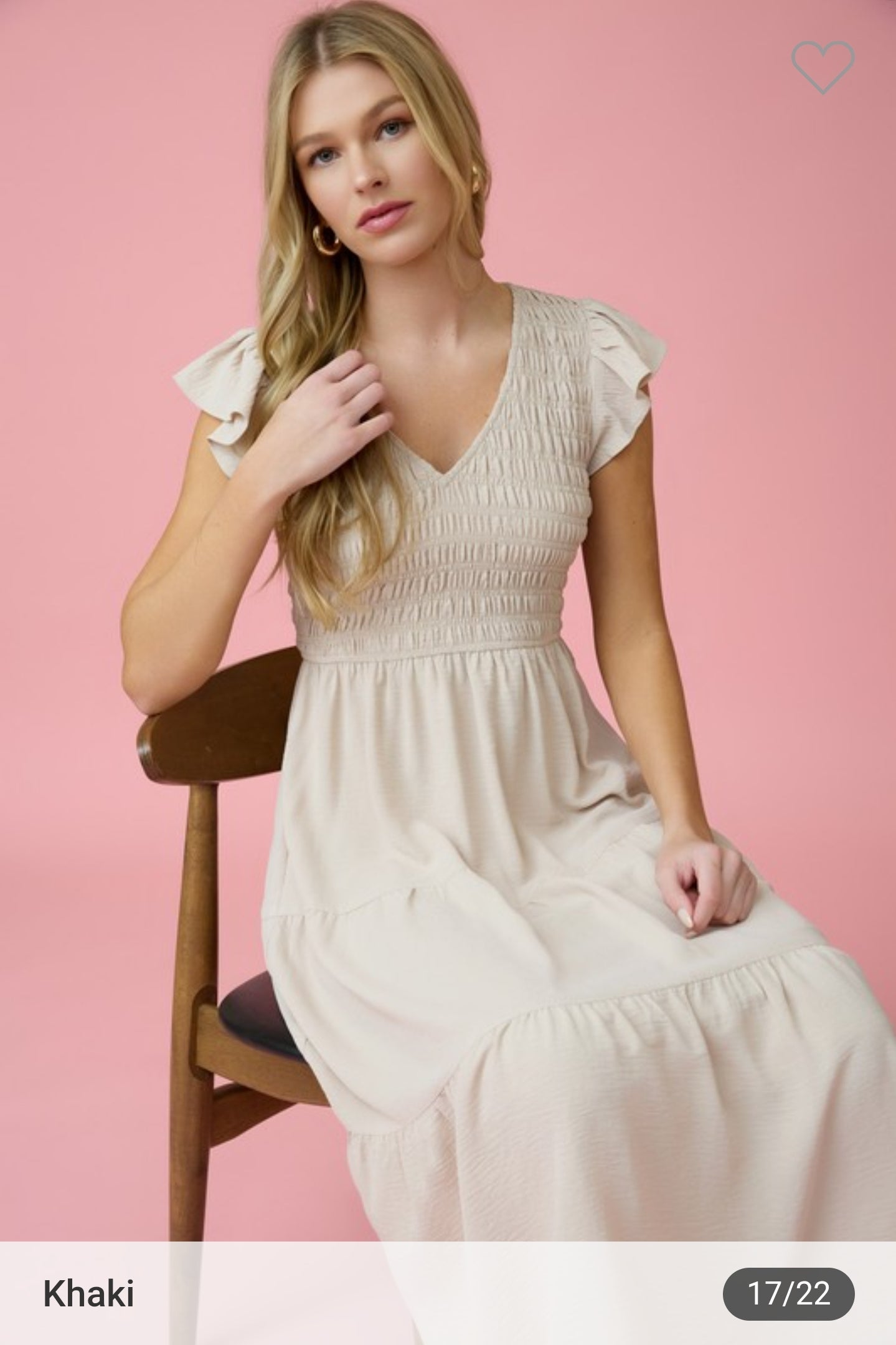 Flutter Sleeve Maxi Dress