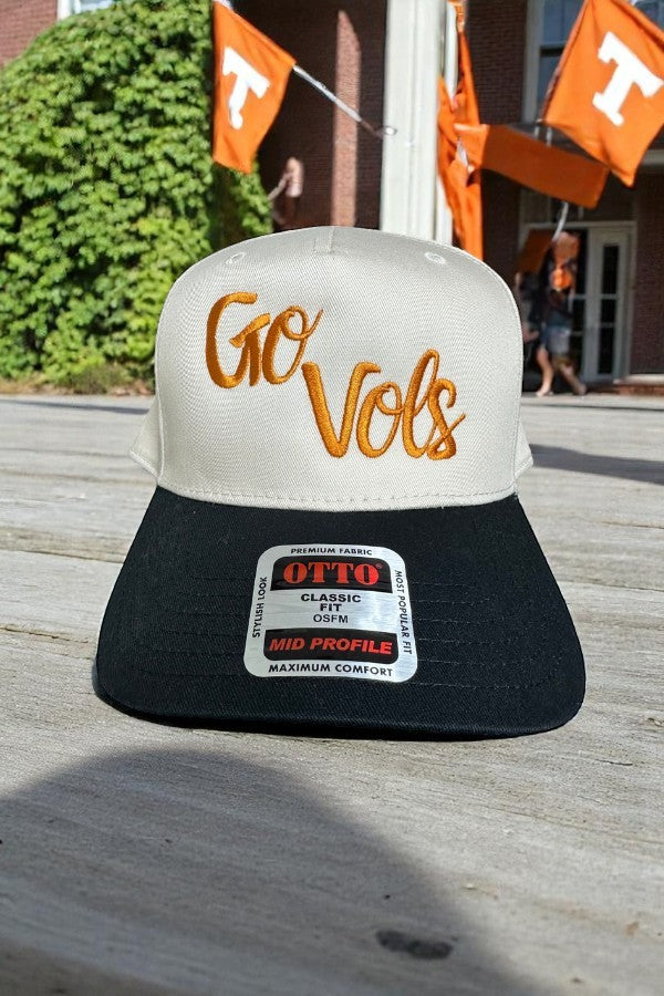 SC - ETA 9/3 - Go Vols Natural/Black Embroidered Hat