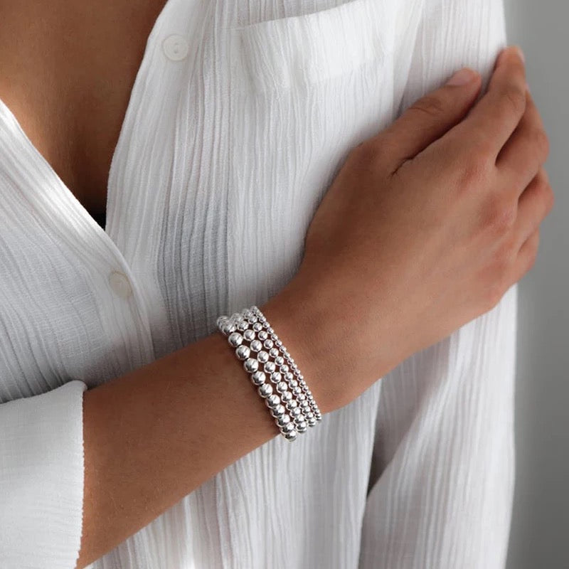 Stacked 14k Gold Filled Bead Bracelet
