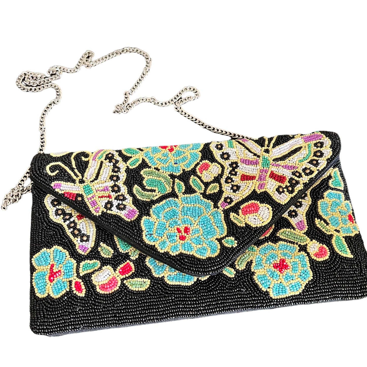 Beaded Flora Clutch
