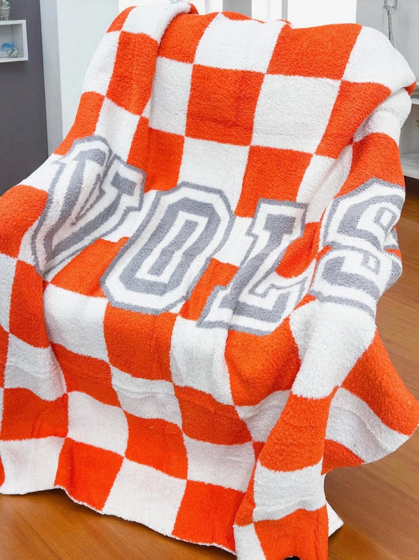 SC - Vols Checkerboard Luxury Blanket