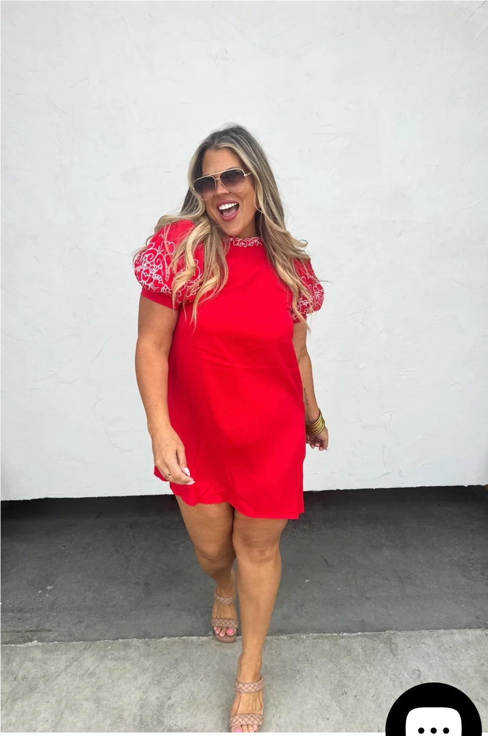 SPRING FORWARD EMBROIDERED DRESS