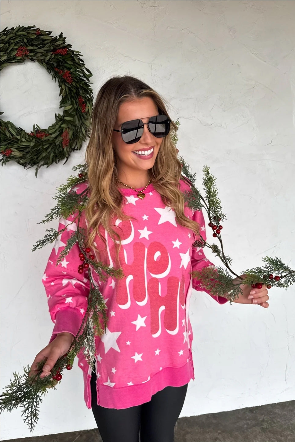 PREORDER- MERRY & HO HO HO CLASSIC CREW PULLOVER