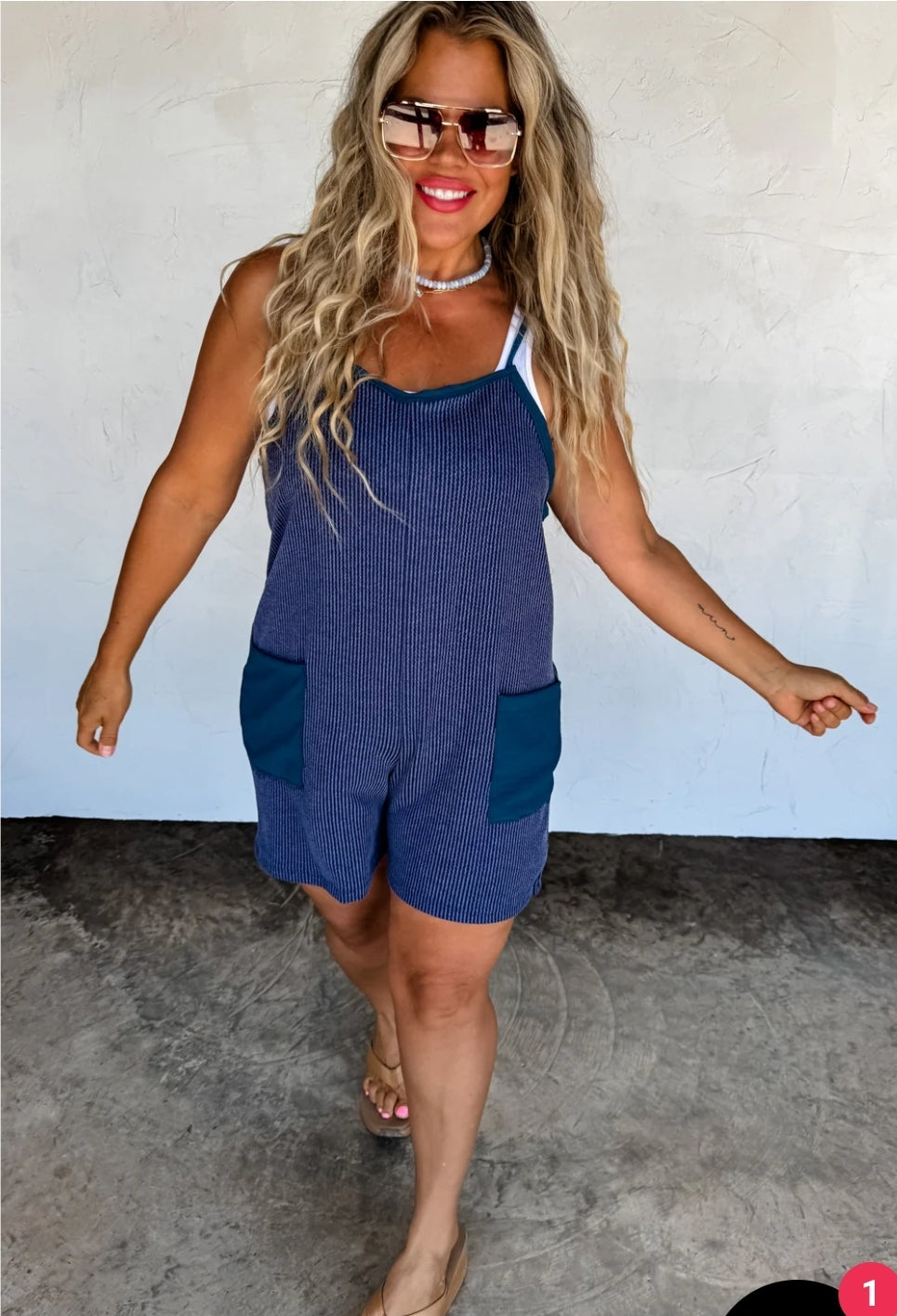 PREORDER- KINSEY RIBBED ROMPER