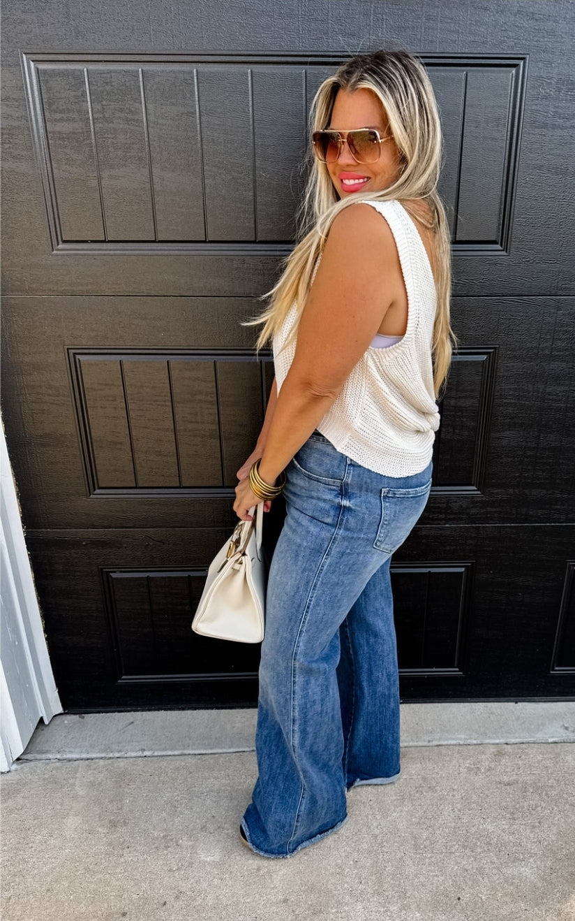 PREORDER- HAMPTONS TWIST BACK TANK