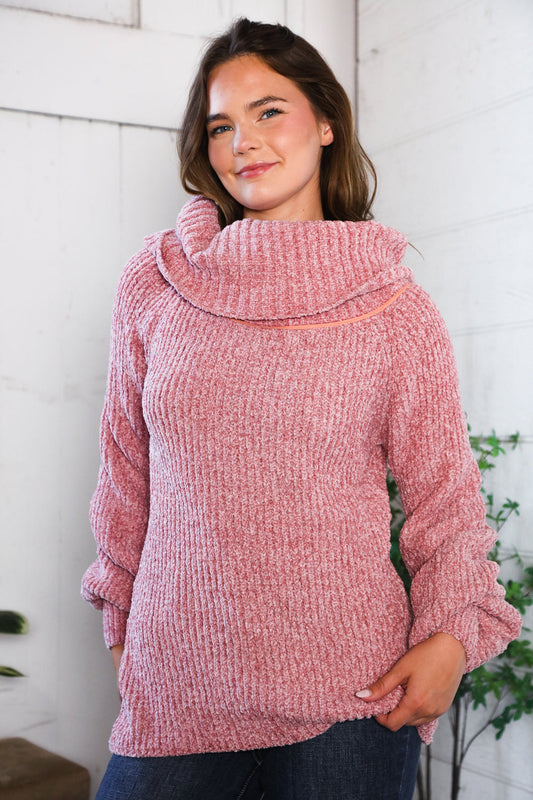 Feeling Berry Cozy Chenille Sweater
