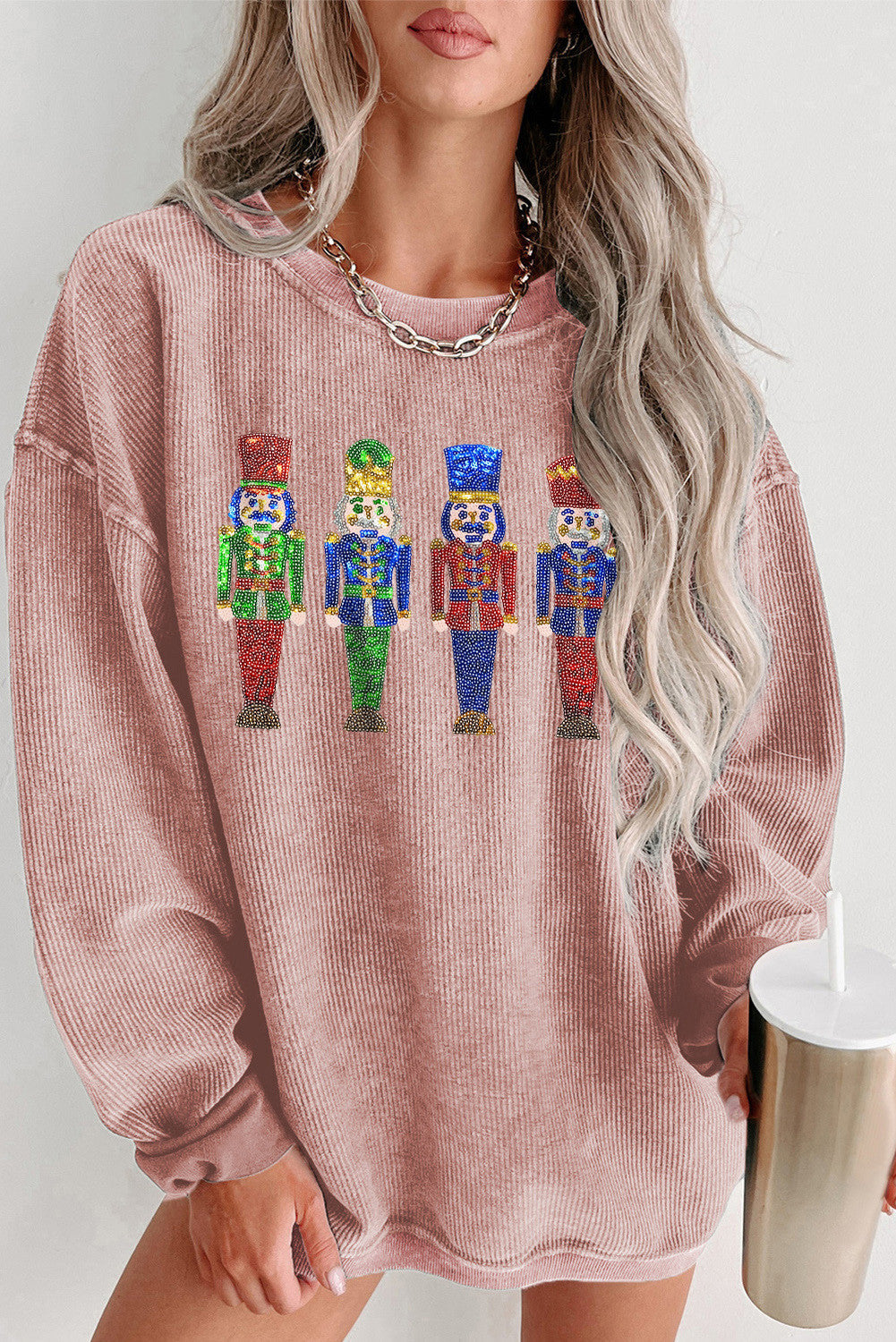 Corded Sequined Nutcracker Sweatshirt RTS