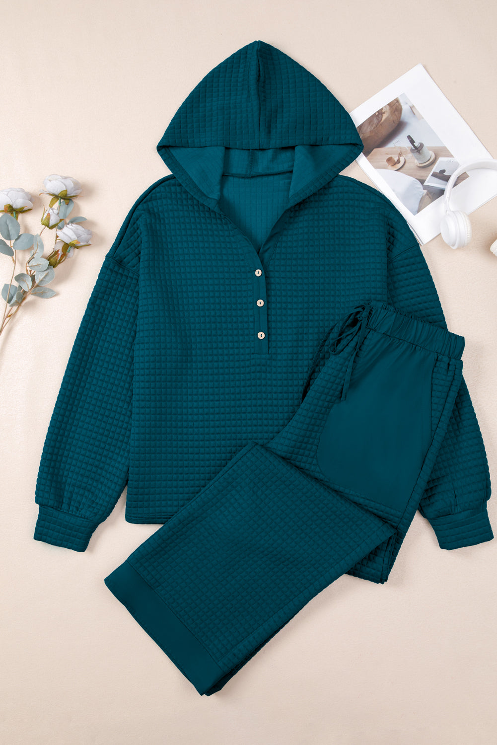 Waffled Textured Raw Edge Set RTS