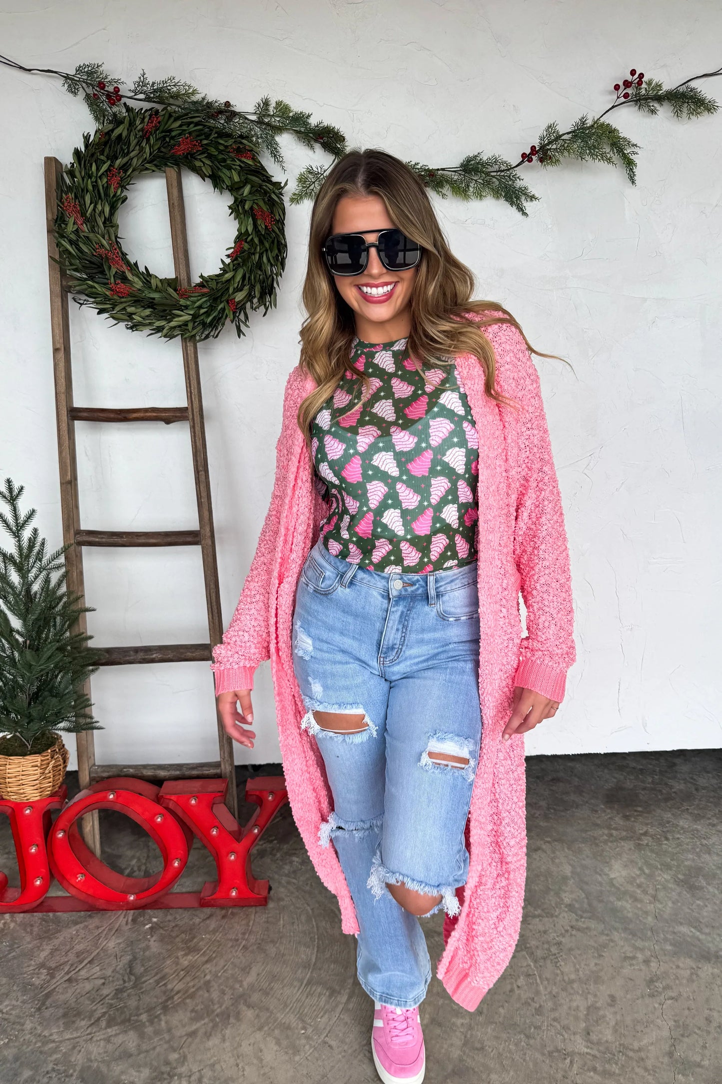 PREORDER- POPPY KNIT POPCORN CARDIGAN