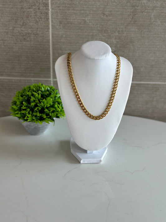 Cuban Snake 18k Gold Necklace