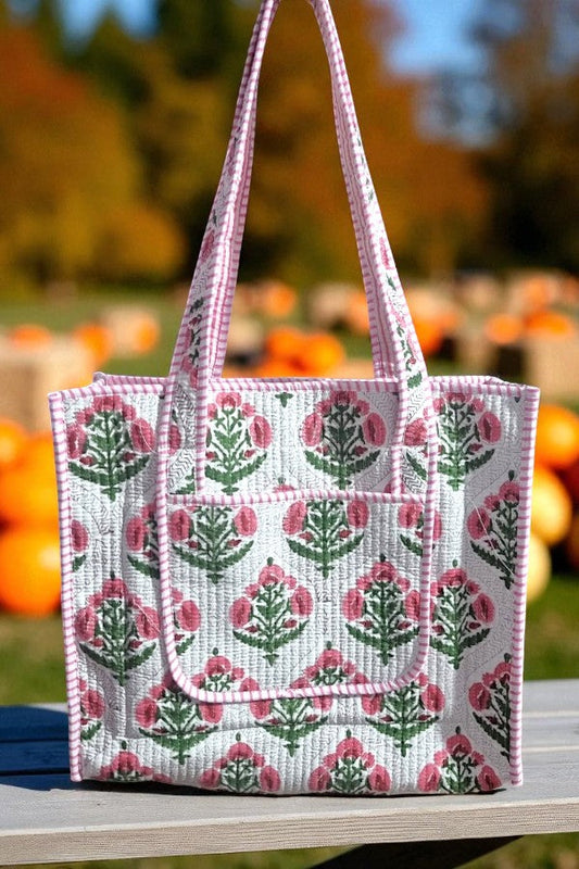 SC - ETA 9/8 - Autumn Rose Floral Tote Bag
