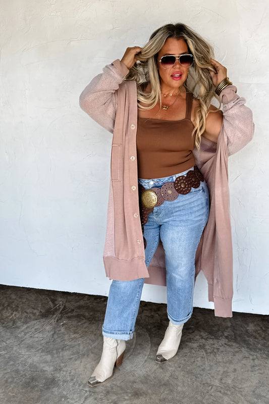 PREORDER- DESI SWEATSHIRT CARDIGAN