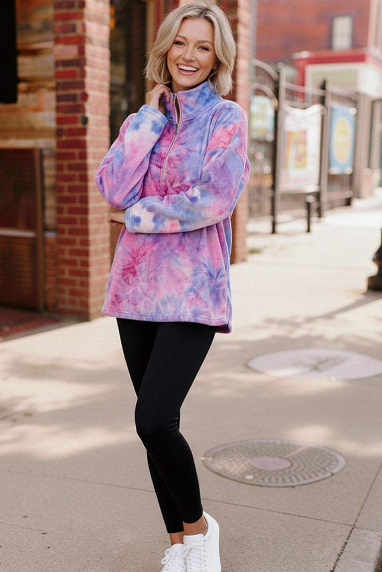 Pastel Skies Fleece Pullover