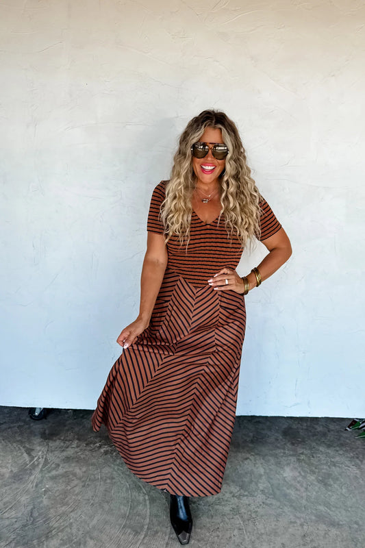 PREORDER- CALISTA STRIPE DRESS