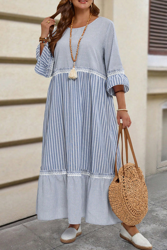 Blue Mixed Stripe Plus Maxi RTS