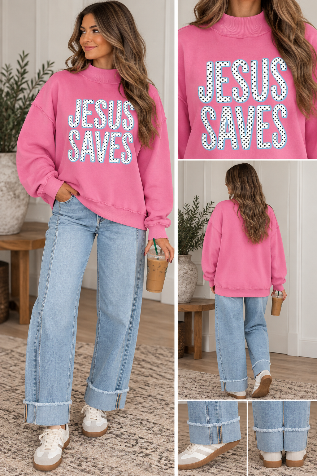 Raw Hem Ankle-Length Jeans RTS