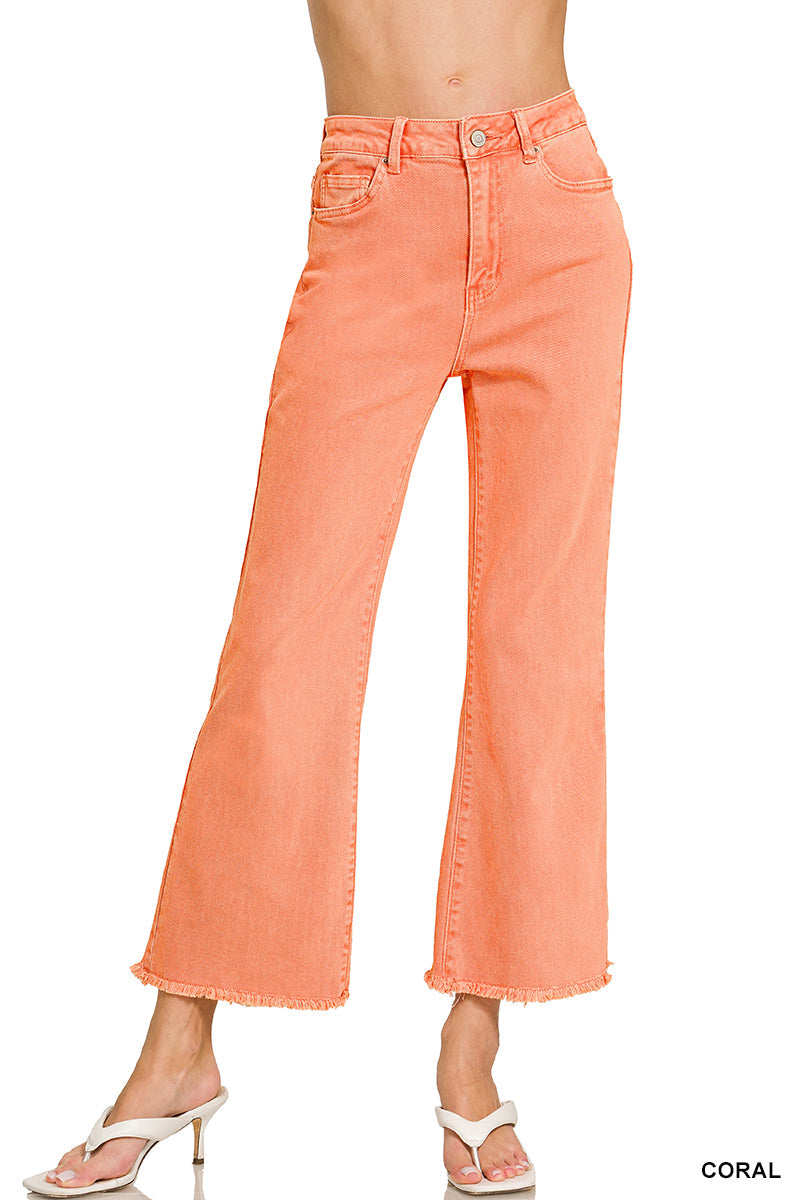 Frayed Bootcut  High Rise Jeans Zenana*multiple colors* RTS