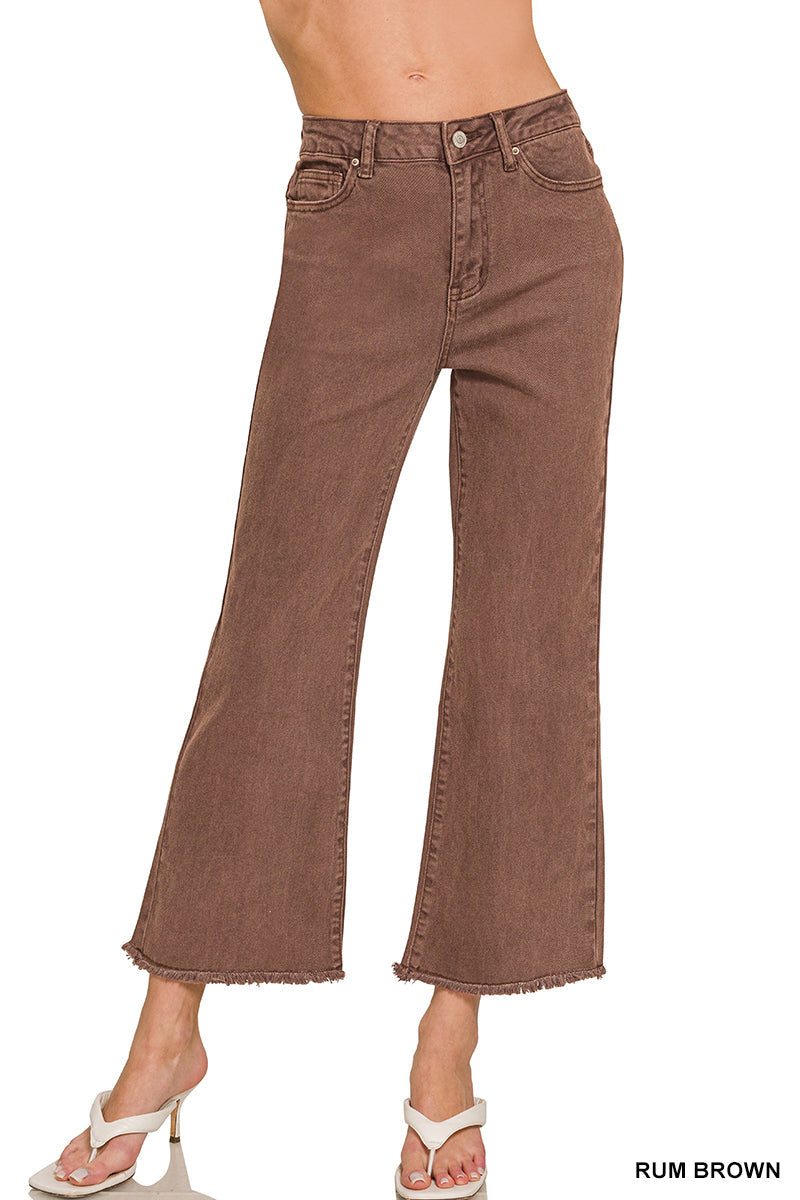 Frayed Bootcut  High Rise Jeans Zenana*multiple colors* RTS