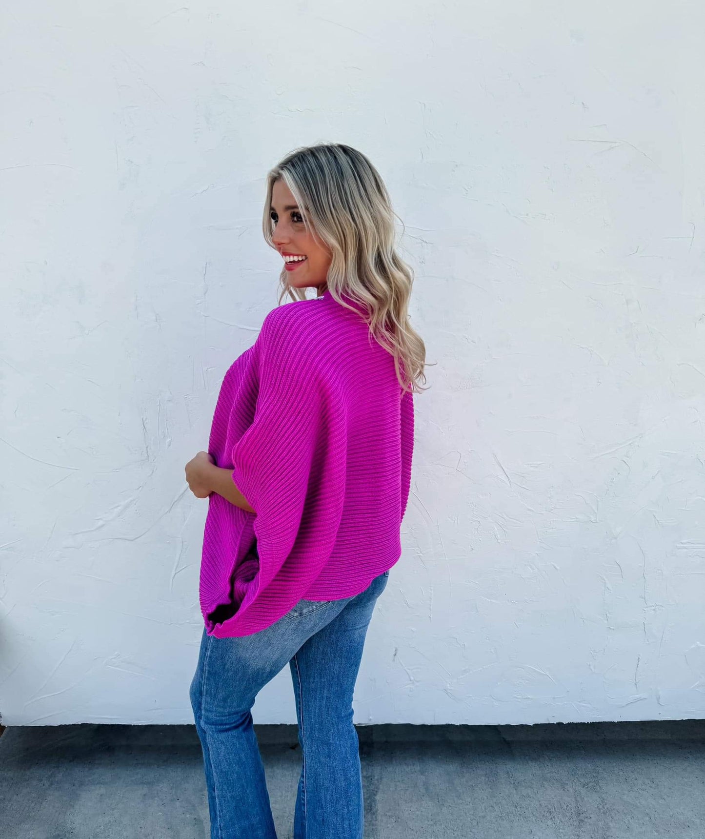 Meg Pullover Poncho Sweater