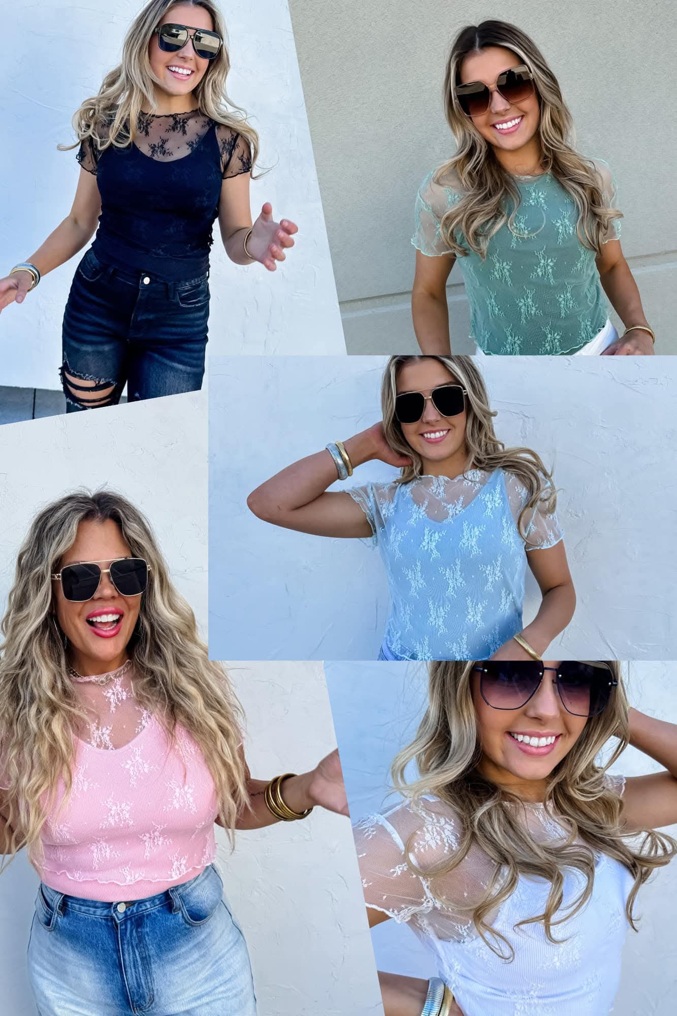 PREORDER- ALLE SHORT SLEEVE LACE TOP