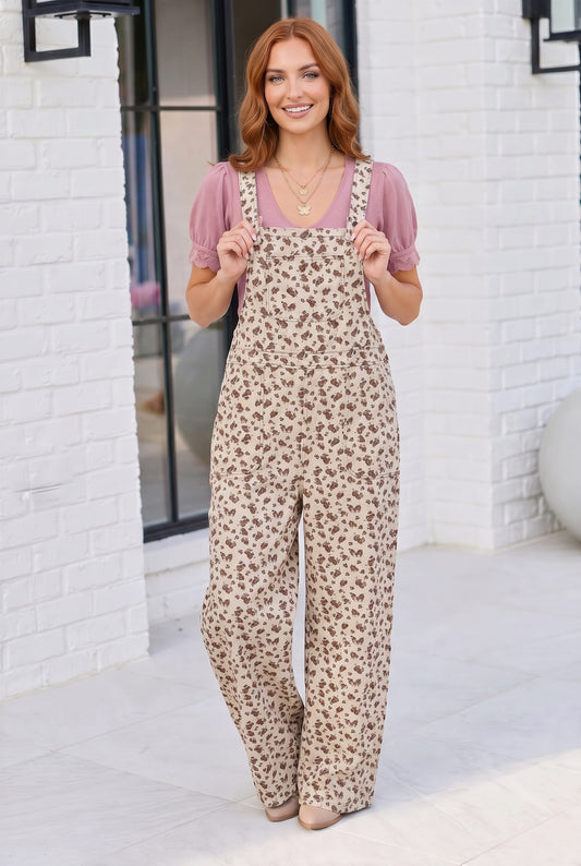 Wildflower Fields Floral Overalls