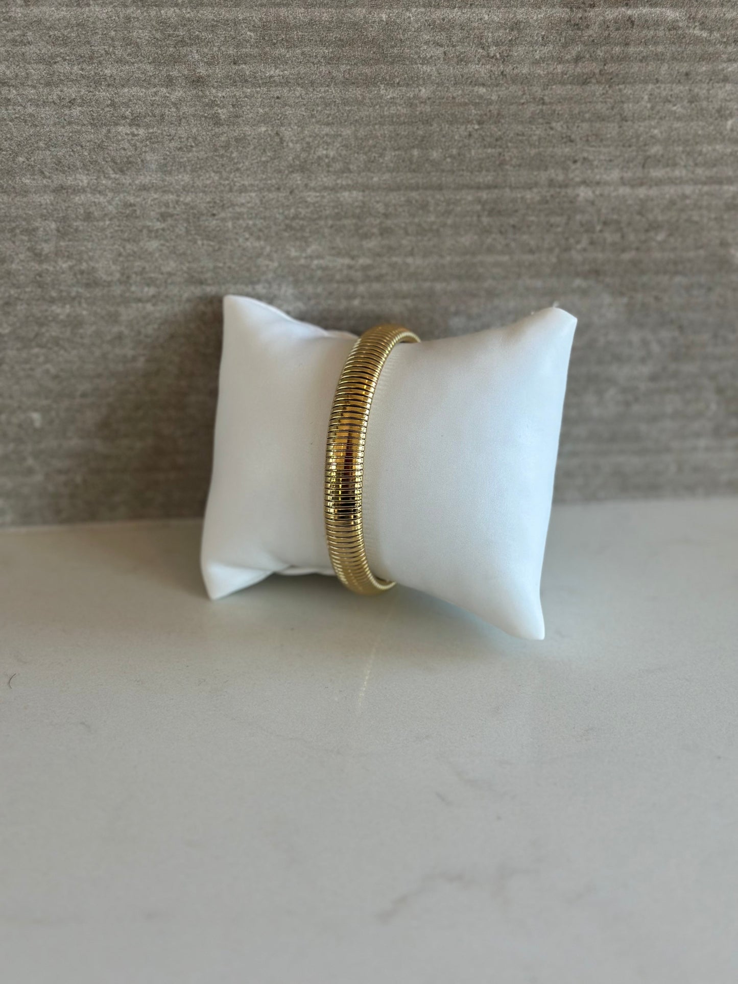 Flex 18k Gold Plated Mesh Bracelet
