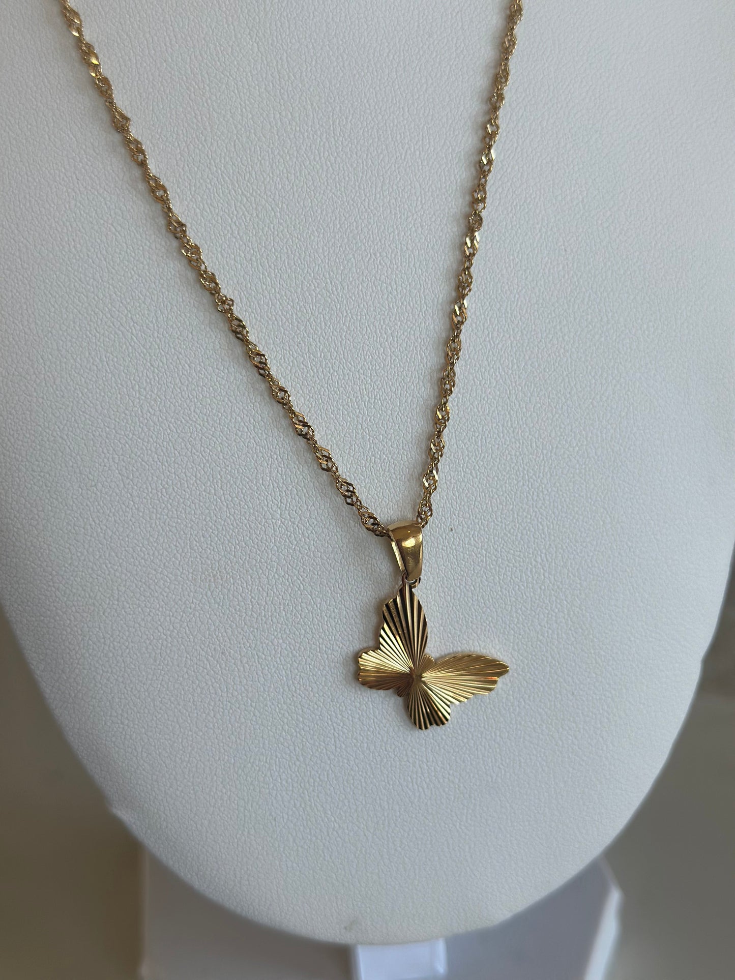 Butterfly 18k Gold Plated Necklace