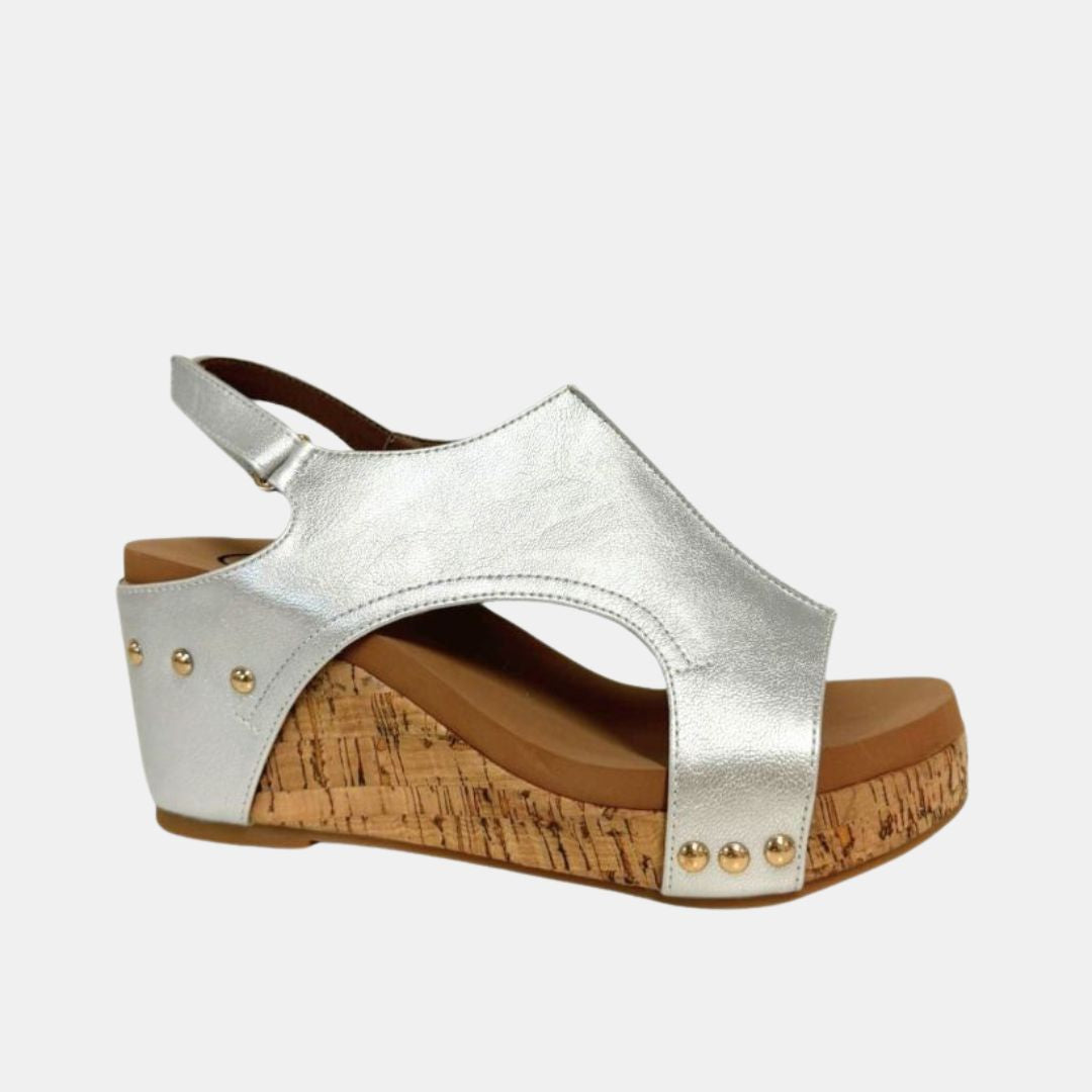Hannah Slingback Wedge – Cutout Platform Sandal in 8 Stylish Finishes