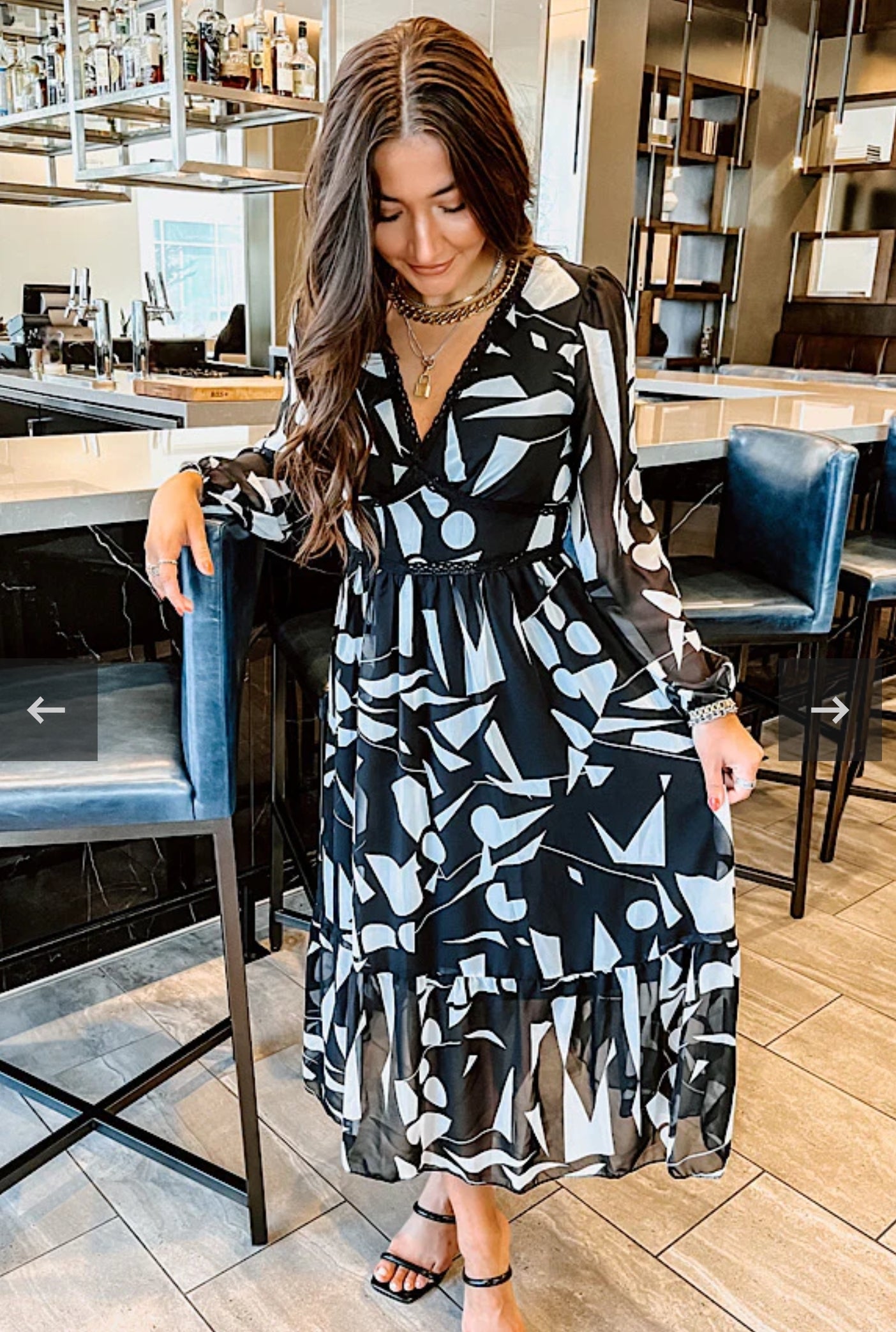 Happy Hour Black & White Maxi