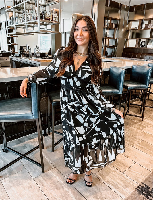 Happy Hour Black & White Maxi